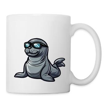 Seal Animal Comic Cool - Mug - white - Right
