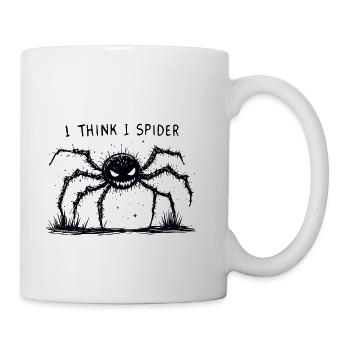 I Think I Spider - Tasse - Weiß - Rechts