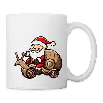 Escargot Père Noël Dessin animé - Mug blanc - blanc - Droite