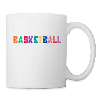 Basketball couleurs - cadeau amateur de basketball - Mug blanc - blanc - Droite