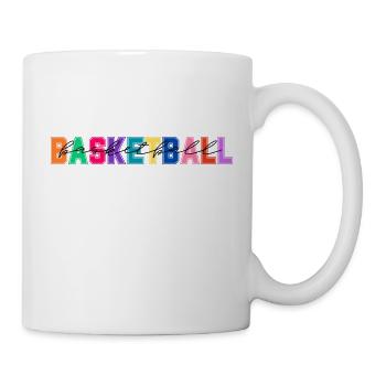 Basketball couleurs - cadeau amateur de basketball - Mug blanc - blanc - Droite