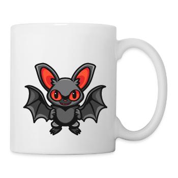 Fledermaus Comic - Tasse - Weiß - Rechts