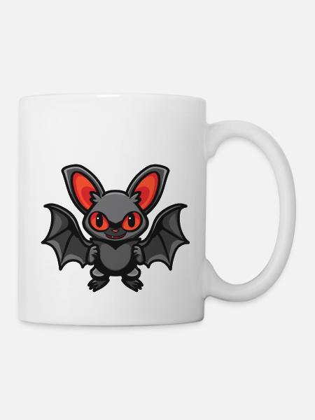 Fledermaus Comic - Tasse - Weiß