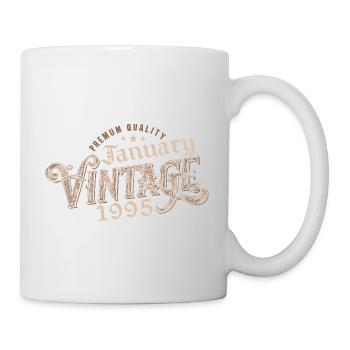 January 1995 | 1995 January Vintage Birthday - Mug - white - Right