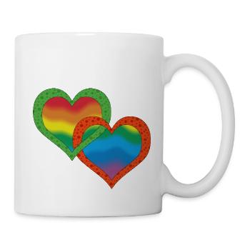 Herz - Tasse - Weiß - Rechts