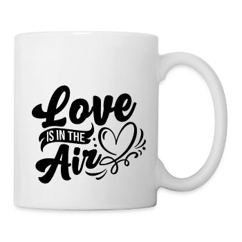 Liebe liegt in der Luft - Tasse - Weiß - Rechts