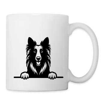 Belgian Groenendael - Tasse - Weiß - Rechts