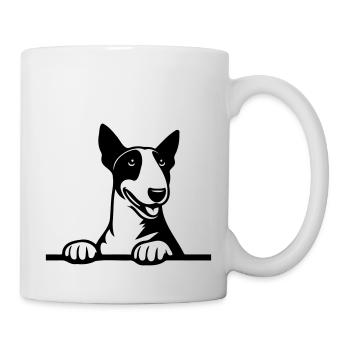 Bull terrier - Mug blanc - blanc - Droite