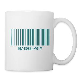 IBZ-0800-PRTY – Barcode Party Ticket - Tasse - Weiß - Rechts