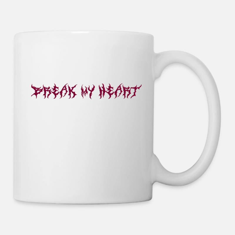 break my heart - Mug - white