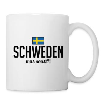 Schweden was sonst Spruch Skandinavien - Tasse - Weiß - Rechts