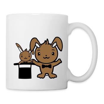 Bunny Wizard Chapeau Haut de forme Enfant 2 Bébé Sorcier Mignon - Mug blanc - blanc - Droite