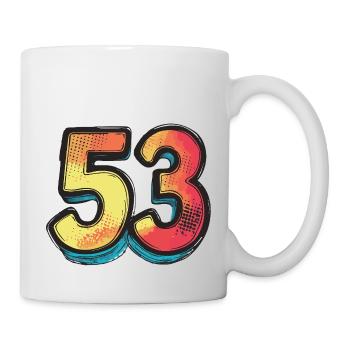 53 Number Colorful - Mug - white - Right