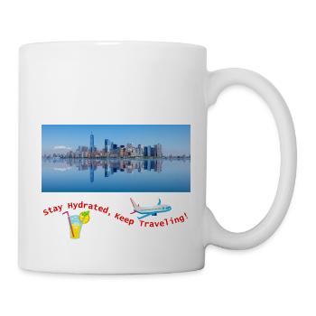 Stay Hydrated Keep Traveling - Mug - white - Right
