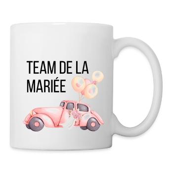 Brautteam - Hochzeitsauto - Tasse - Weiß - Rechts