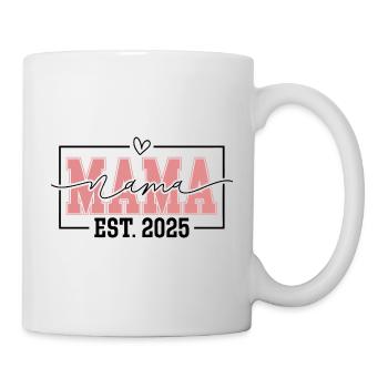 Cute Mama Est. 2025 New Mom Mother's Day Gift - Mug blanc - blanc - Droite
