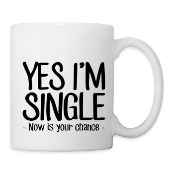 yes, I'm single - Mug - white - Right