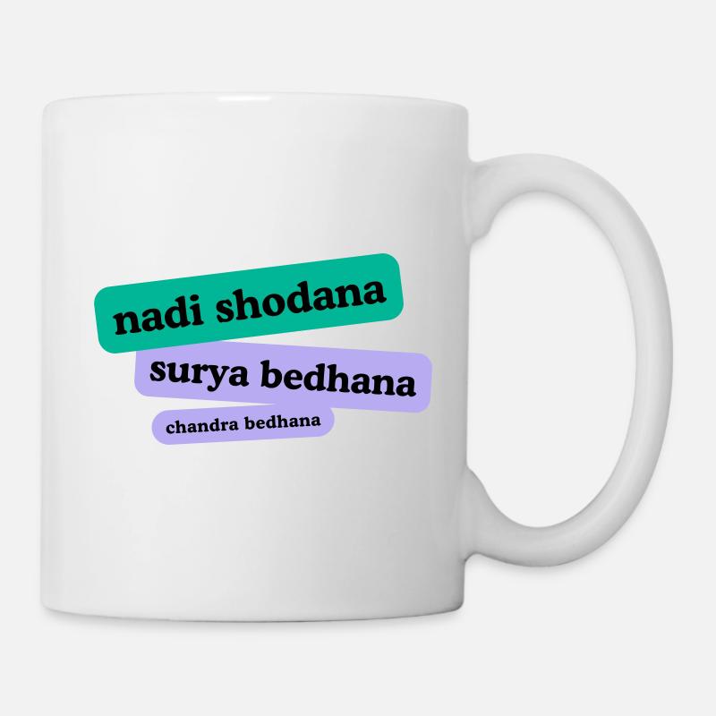 pranayama - Mug blanc - blanc