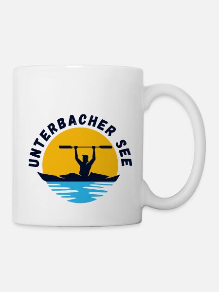 Unterbacher See - Tasse - Weiß