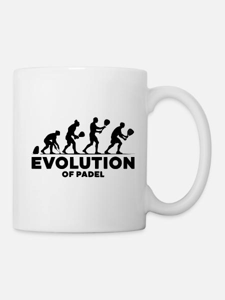Evolution of padel 2 - Tasse - Weiß