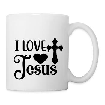 Liebe wie Jesus - Tasse - Weiß - Rechts
