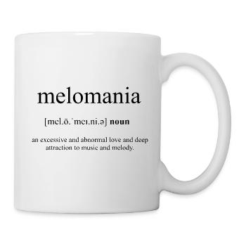 Melomania Definition Dictionary - Tasse - Weiß - Rechts