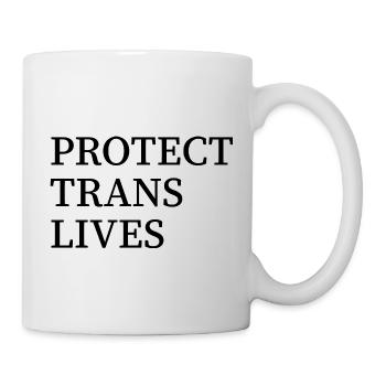 Protéger les vies trans - Mug blanc - blanc - Droite