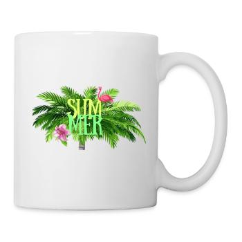 Été tropical - Palmier - Mug blanc - blanc - Droite