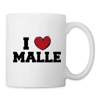 I love malle - Mug - white - Right