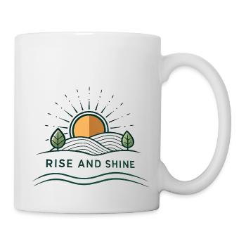 Raus aus den Federn - Tasse - Weiß - Rechts