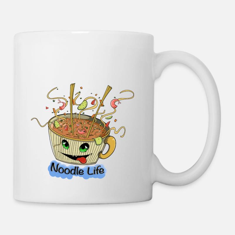 Nudelleben - Tasse - Weiß