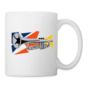 Silver Trumpet Pop Art - Mug - white - Right