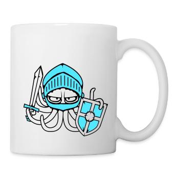 Octopus Knight Medieval Warrior Fighter Sword - Mug - white - Right