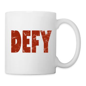 Widerstand hat Stil – DEFY Urban Design - Tasse - Weiß - Rechts