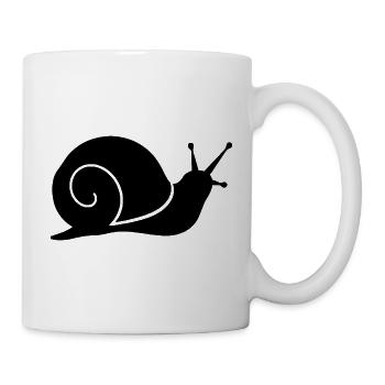 Simple Snail Silhouette - Mug - white - Right