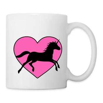 L’amour de la licorne - Mug blanc - blanc - Droite