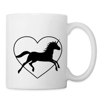 L’amour de la licorne - Mug blanc - blanc - Droite