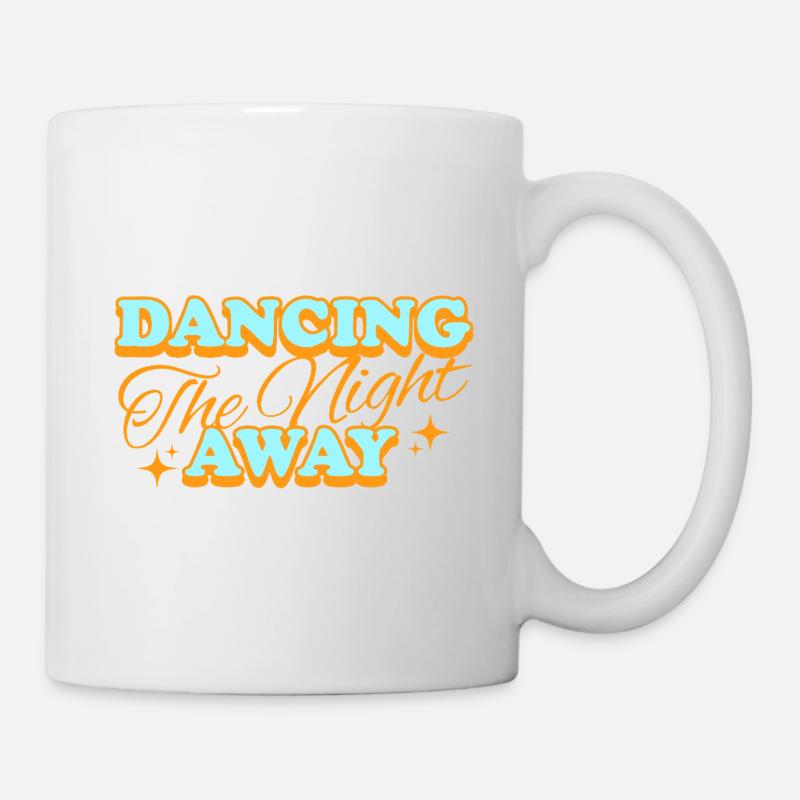 Glitzernde Dance-Night – Retro Party Vibes - Tasse - Weiß