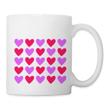 Hearts Colorful Love Heart - Mug - white - Right