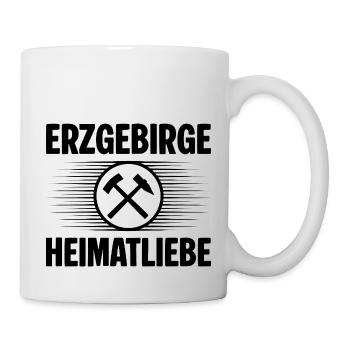 Erzgebirge Heimatliebe - Tasse - Weiß - Rechts