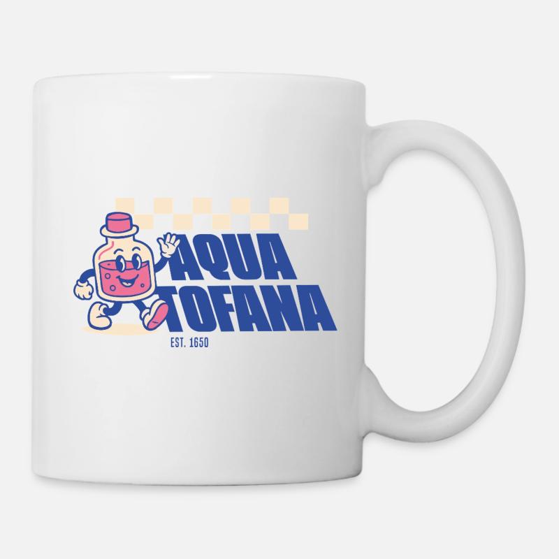 Aqua Tofana – Féminisme rétro mignon - Mug blanc - blanc