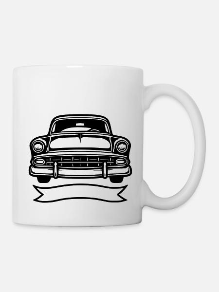 Oldtimer Automobil - Tasse - Weiß