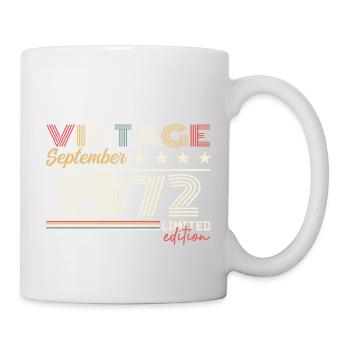 Jahrgang September 1972 September 1972 September - Tasse - Weiß - Rechts