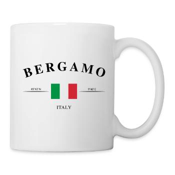 Bergamo Italy Travel Coordinates Souvenir - Mug - white - Right