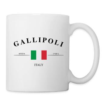 Gallipoli Italy Coordinates Vacation Souvenir - Mug - white - Right