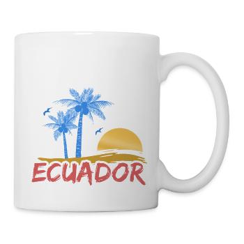 Strand Ecuador - Tasse - Weiß - Rechts