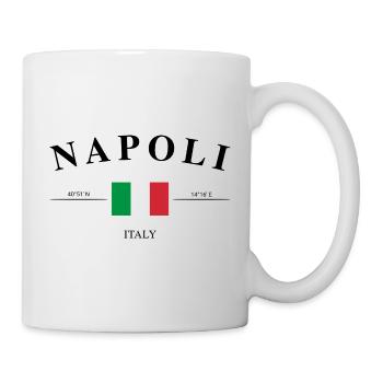 Napoli Italie Coordonnées Voyage Souvenir - Mug blanc - blanc - Droite
