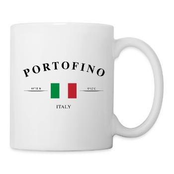 Portofino Italy Coordinates Travel Souvenir - Mug - white - Right