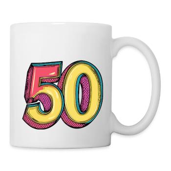 50 Number Comic - Mug - white - Right