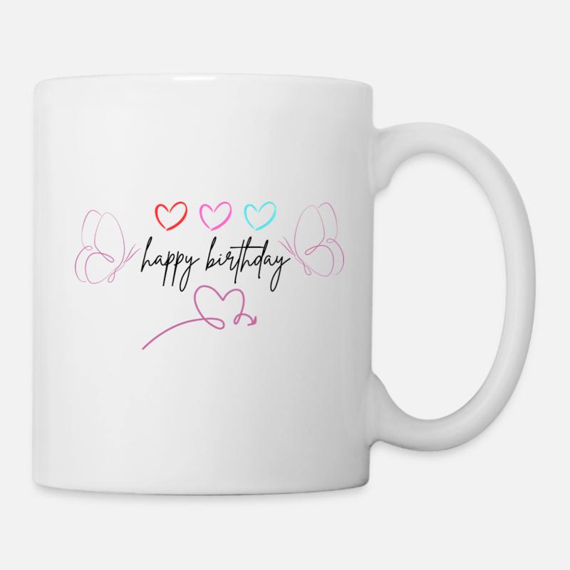 happy_birthday - Mug blanc - blanc